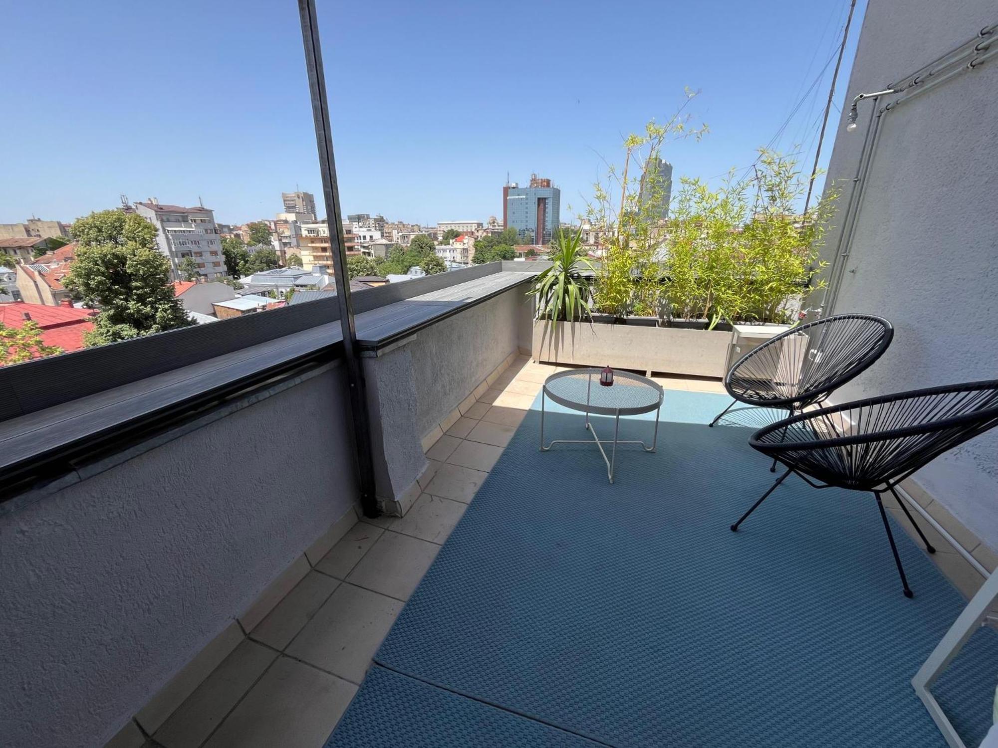 Terrace View Downtown Studio Bucharest Luaran gambar