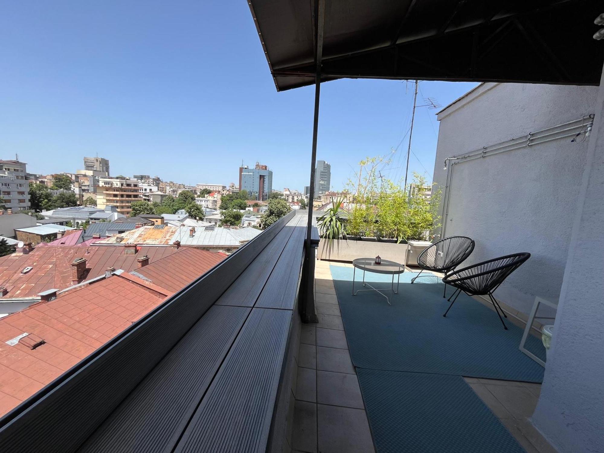 Terrace View Downtown Studio Bucharest Luaran gambar